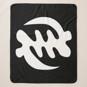 Gye Nyame God is het hoogste adinkra-symbool Sherpa Deken