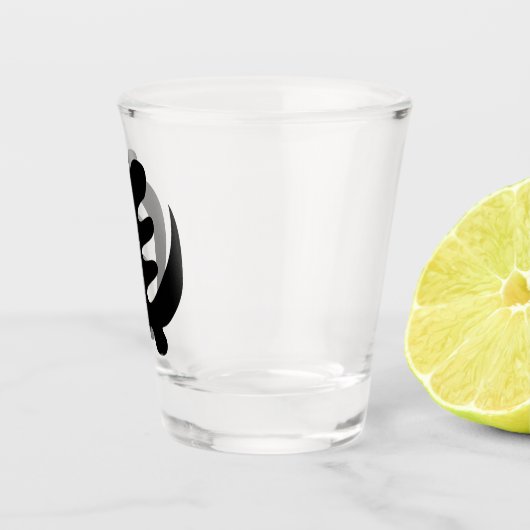 Gye Nyame | God is het hoogste adinkra-symbool Shot Glas (Rechts)