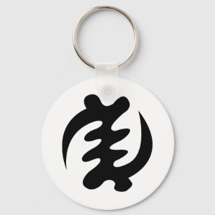 Gye Nyame   God is het hoogste adinkra-symbool Sleutelhanger