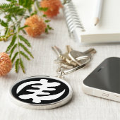 Gye Nyame | God is het hoogste adinkra-symbool Sleutelhanger (Zijkant)