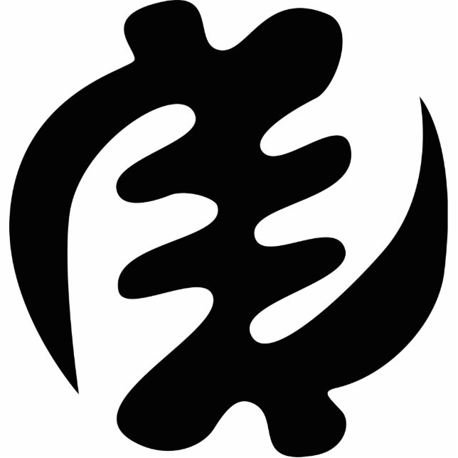 Gye Nyame | God is het hoogste adinkra-symbool Staand Fotobeeldje (Voorkant)