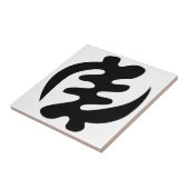 Gye Nyame | God is het hoogste adinkra-symbool Tegeltje (Zijkant)