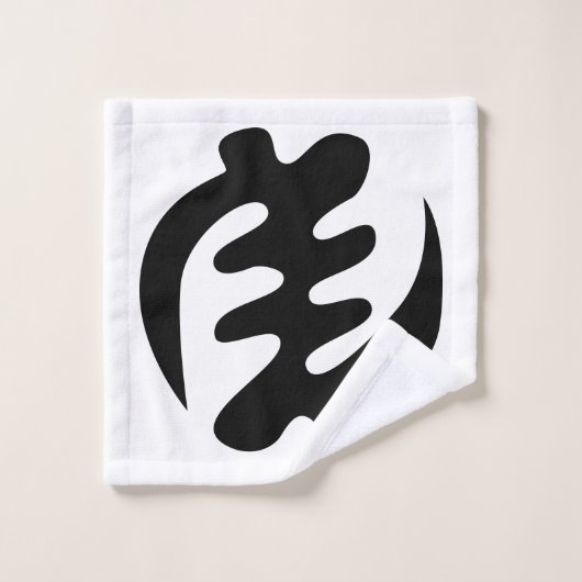 Gye Nyame | God is het hoogste adinkra-symbool Washandje (Wasdoekje)