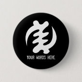 Gye Nyame | God is het hoogste symbool Ronde Button 5,7 Cm (Voorkant)