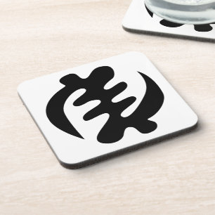 Gye Nyame God is Opperste Adinkra Symbool Bier Onderzetter