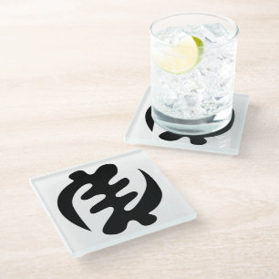 Gye Nyame God is Opperste Adinkra Symbool Glazen Onderzetter