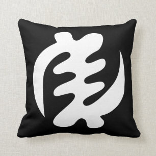 Gye Nyame God is Opperste Adinkra Symbool Kussen