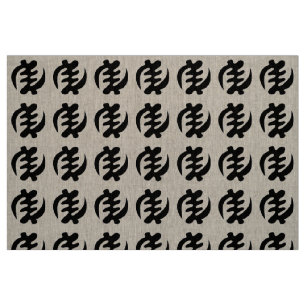 Gye Nyame God is Opperste Adinkra Symbool Stof