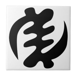 Gye Nyame God is Opperste Adinkra Symbool Tegeltje