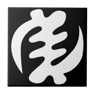 Gye Nyame God is Opperste Adinkra Symbool Tegeltje