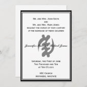 Gye Nyame Invitation in Black Kaart (Voorkant / Achterkant)