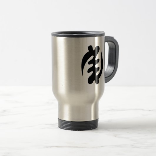 "Gye Nyame" Travel Mug Reisbeker (Voorkant rechts)