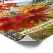 Gyeongbokgung Korea Fall Leaves Poster (Hoek)