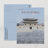 Gyeongbokgung Palace Seoul Zuid-Korea Briefkaart (Voorkant / Achterkant)