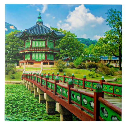 Gyeongbokgung Palace Tegeltje (Voorkant)