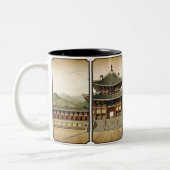 Gyeongbokgung Palace Tweekleurige Koffiemok (Links)