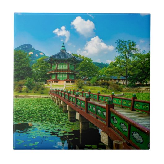 Gyeongbokgung Palace, Zuid-Korea Tegeltje (Voorkant)