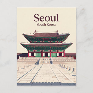 Gyeongbokgung-paleis Zuid-Korea Briefkaart