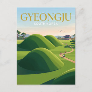 Gyeongju Historische Gebieden Zuid-Korea Briefkaart