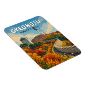 Gyeongju Zuid-Korea Illustratie Reis Kunst Magneet (Rechterzijde)
