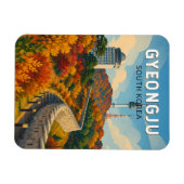 Gyeongju Zuid-Korea Illustratie Reis Kunst Magneet (Horizontaal)