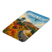 Gyeongju Zuid-Korea Illustratie Reis Kunst Magneet (Linkerzijde)