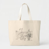 Gylen Castle Scotland Canvas tas (Voorkant)