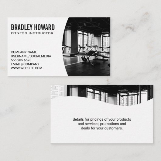 Gym Achtergrond Visitekaartje (Voorkant / Achterkant)