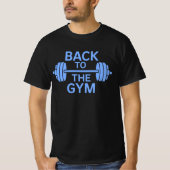 Gym Barbell Black T-shirt (Voorkant)