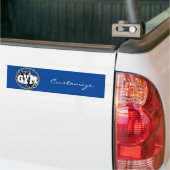 Gym Barbell Logo Thunder_Cove Bumpersticker (Op Truck)