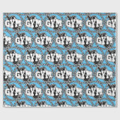 Gym Barbell Logo Thunder_Cove Cadeaupapier (Vlak)