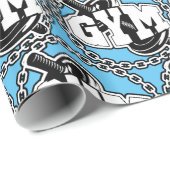 Gym Barbell Logo Thunder_Cove Cadeaupapier (Rol Hoek)