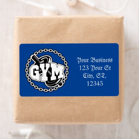 Gym Barbell Logo Thunder_Cove Etiket (Insitu)