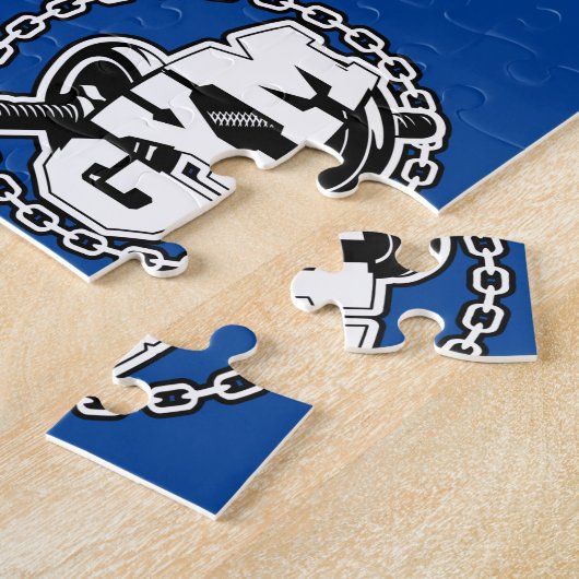 Gym Barbell Logo Thunder_Cove Legpuzzel (Zijkant)