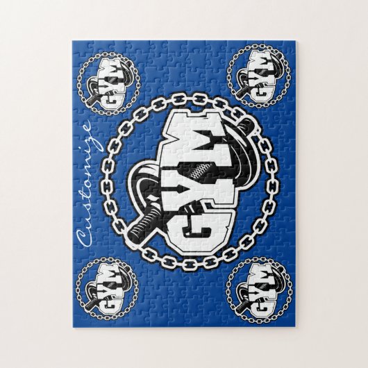 Gym Barbell Logo Thunder_Cove Legpuzzel (Verticaal)