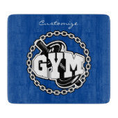 Gym Barbell Logo Thunder_Cove Snijplank (Voorkant)