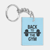 Gym Barbell Sleutelhanger (Voorkant Links)