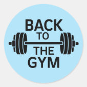 Gym Barbell Sticker (Voorkant)
