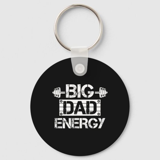 Gym BDE Big Dad Energie Vaderdag Sleutelhanger (Voorkant)