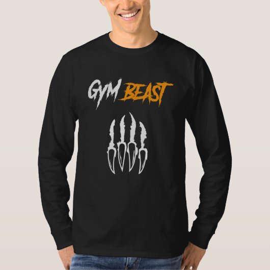Gym Beast Bodybuilding Powerlift Weight Lifting T-shirt (Voorkant)