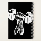 Gym Beast Notitieboek Veiny Dumbbell Grip Hoesje (Achterkant)