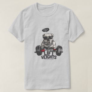 Gym Beest Bulldog Gewichtheffen Grappige Fitness T T-shirt