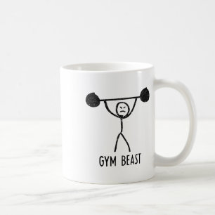 Gym Beest Grappige Bodybuilding Oefening Fitness W Koffiemok