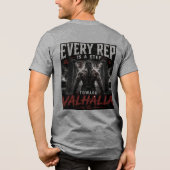 Gym/Bloed van Valhallla Tri-Blend Shirt (Achterkant)