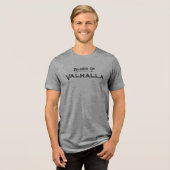 Gym/Bloed van Valhallla Tri-Blend Shirt (Voorkant volledig)