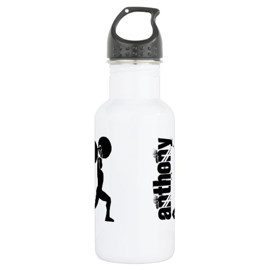 Gym Bodybuilder Persoonlijk Waterfles (Voorkant)