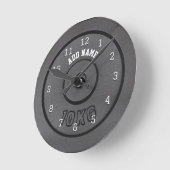Gym Bodybuilder Wall Clock Ronde Klok (Hoek)