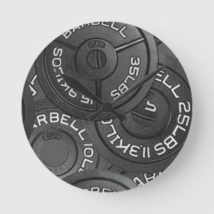 Gym Bodybuilder Wall Clock Ronde Klok