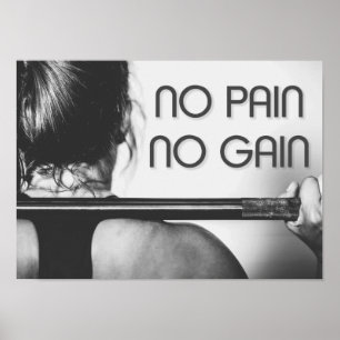 Gym Bodybuilding Fitness Motivatie Poster