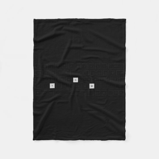 Gym Bodybuilding  Fleece Deken (Voorkant)